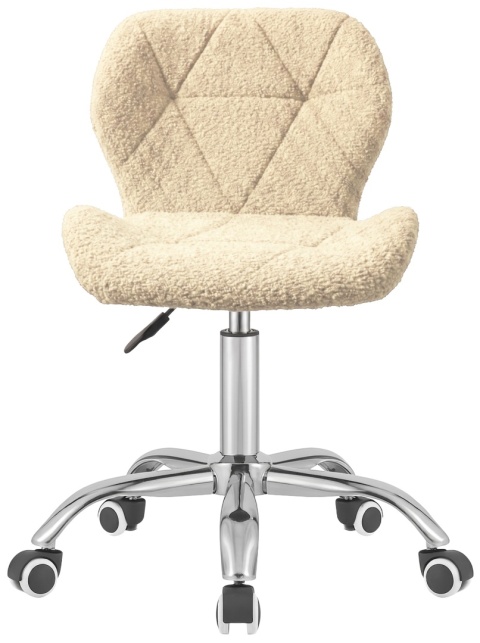 Krzesło obrotowe VASTO OFFICE BARANEK BOUCLE BEIGE SILVER