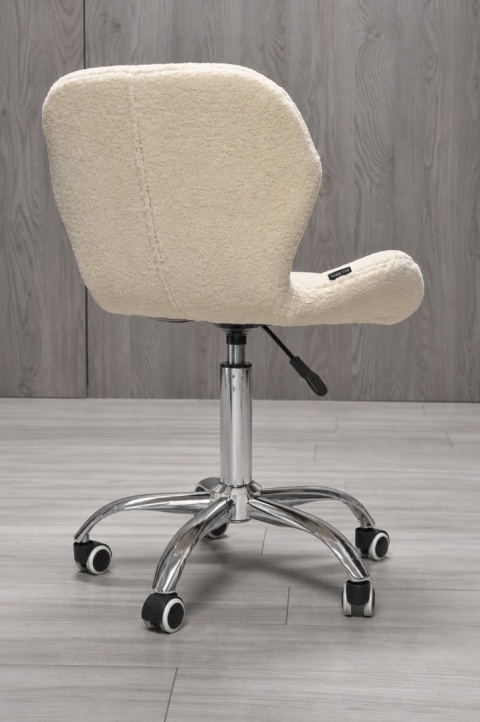 Krzesło obrotowe VASTO OFFICE BARANEK BOUCLE BEIGE SILVER