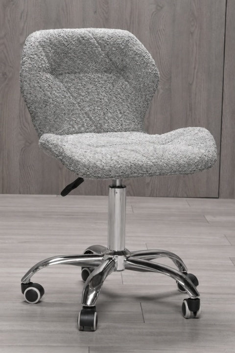 Krzesło obrotowe VASTO OFFICE BARANEK BOUCLE GREY SILVER