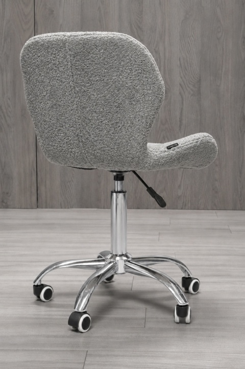 Krzesło obrotowe VASTO OFFICE BARANEK BOUCLE GREY SILVER