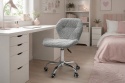 Krzesło obrotowe VASTO OFFICE BARANEK BOUCLE GREY SILVER