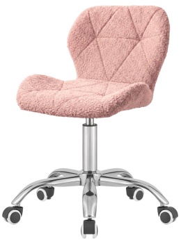 Krzesło obrotowe VASTO OFFICE BARANEK BOUCLE PINK SILVER