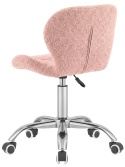 Krzesło obrotowe VASTO OFFICE BARANEK BOUCLE PINK SILVER