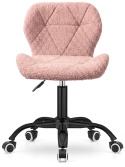Krzesło obrotowe VASTO OFFICE BARANEK BOUCLE PINK SMOKE