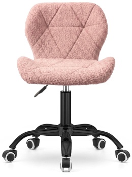 Krzesło obrotowe VASTO OFFICE BARANEK BOUCLE PINK SMOKE