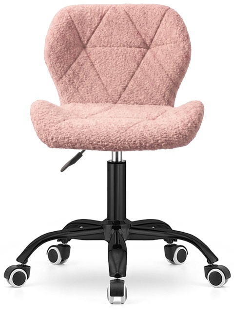 Krzesło obrotowe VASTO OFFICE BARANEK BOUCLE PINK SMOKE