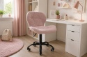 Krzesło obrotowe VASTO OFFICE BARANEK BOUCLE PINK SMOKE