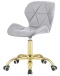 Krzesło obrotowe VASTO OFFICE PU LIGHT GREY GOLD