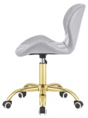 Krzesło obrotowe VASTO OFFICE PU LIGHT GREY GOLD
