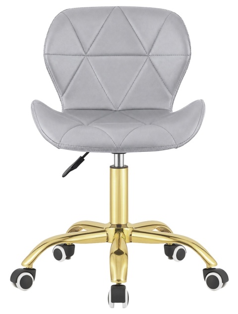 Krzesło obrotowe VASTO OFFICE PU LIGHT GREY GOLD