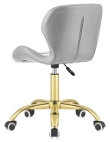 Krzesło obrotowe VASTO OFFICE PU LIGHT GREY GOLD