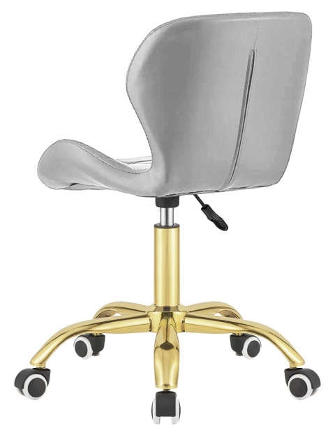 Krzesło obrotowe VASTO OFFICE PU LIGHT GREY GOLD