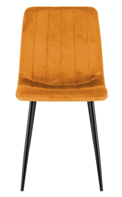 Krzesło tapicerowane AURORA VELVET HONEY
