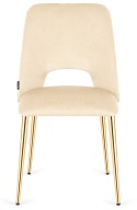 Krzesło tapicerowane GOTI CREAM VELVET GOLD