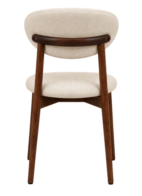 Krzesło tapicerowane LUCCA BEIGE FABRIC WOOD