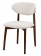 Krzesło tapicerowane LUCCA BOUCLE BEIGE WALNUT WOOD