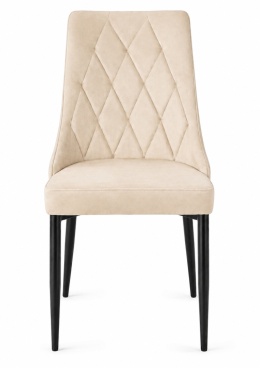 Krzesło tapicerowane SOFIA BEIGE VELVET SMOKE