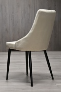 Krzesło tapicerowane SOFIA BEIGE VELVET SMOKE