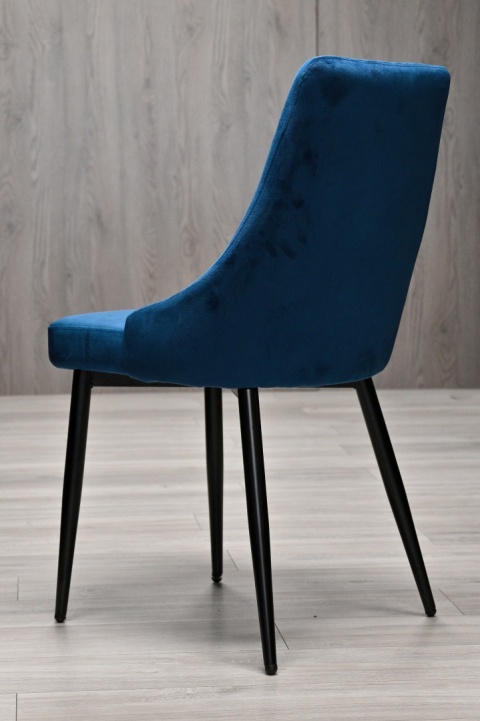 Krzesło tapicerowane SOFIA BLUE VELVET SMOKE