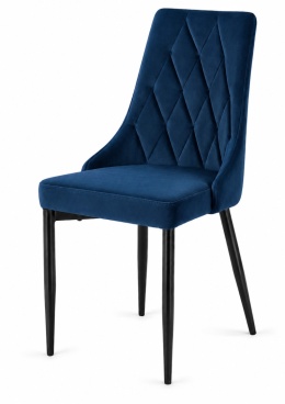 Krzesło tapicerowane SOFIA BLUE VELVET SMOKE
