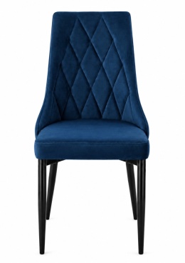 Krzesło tapicerowane SOFIA BLUE VELVET SMOKE