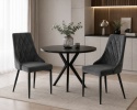 Krzesło tapicerowane SOFIA DARK GREY VELVET SMOKE