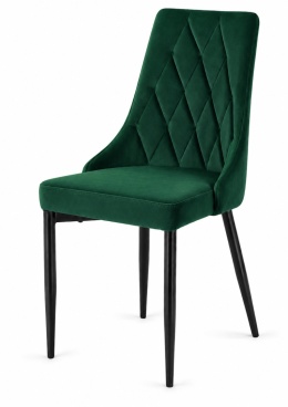 Krzesło tapicerowane SOFIA GREEN VELVET SMOKE