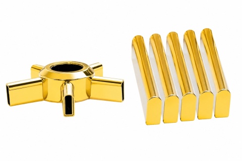Podstawa krzesła obrotowego metalowa KD 70cm GOLD do 150 kg