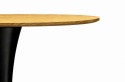 Stół okrągły VICTORY DARK WOOD 70 cm SMOKE SLIM