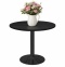 Stół okrągły VICTORY STR BLACK WOOD 70 cm SMOKE