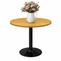 Stół okrągły VICTORY STR DARK WOOD 70 cm SMOKE