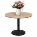 Stół okrągły VICTORY STR LIGHT WOOD 70 cm SMOKE