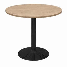 Stół okrągły VICTORY STR LIGHT WOOD 70 cm SMOKE