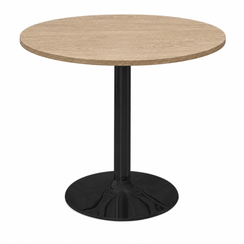 Stół okrągły VICTORY STR LIGHT WOOD 70 cm SMOKE
