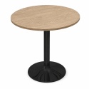 Stół okrągły VICTORY STR LIGHT WOOD 70 cm SMOKE