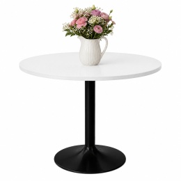 Stół okrągły VICTORY STR WHITE 70 cm SMOKE