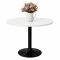 Stół okrągły VICTORY STR WHITE 70 cm SMOKE