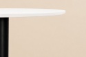 Stół okrągły VICTORY STR WHITE 70 cm SMOKE