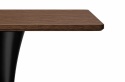 Stół skandynawski kwadratowy TORI Brown Wood 70 SMOKE SLIM