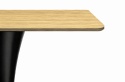 Stół skandynawski kwadratowy TORI Dark Wood 70 SMOKE SLIM