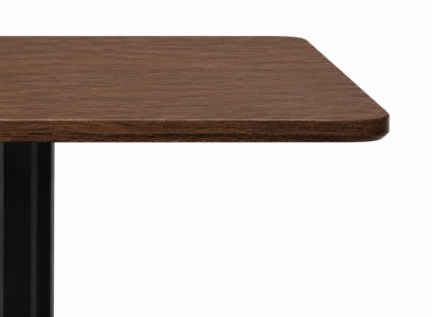 Stół skandynawski kwadratowy TORI STR Brown Wood 70 SMOKE