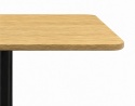 Stół skandynawski kwadratowy TORI STR Dark Wood 70 SMOKE