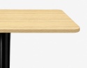 Stół skandynawski kwadratowy TORI STR Light Wood 70 SMOKE