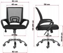 Fotel obrotowy do biurka VENTO GREY