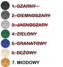 Krzesła tapicerowane AURORA VELVET zestaw 4 sztuk kolory do wyboru
