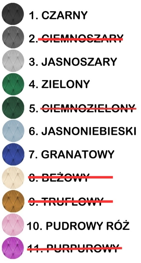 Krzesła tapicerowane BORGO VELVET SMOKE zestaw 4 sztuk kolory do wyboru
