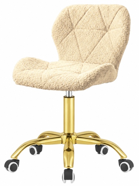 Krzesło obrotowe VASTO OFFICE BARANEK BOUCLE BEIGE GOLD