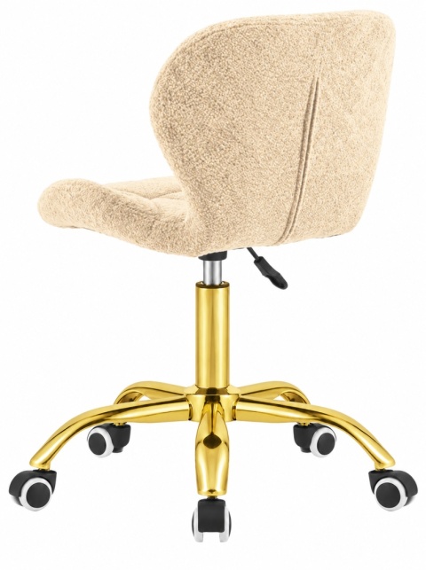Krzesło obrotowe VASTO OFFICE BARANEK BOUCLE BEIGE GOLD