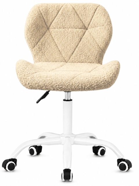 Krzesło obrotowe VASTO OFFICE BARANEK BOUCLE BEIGE MILK