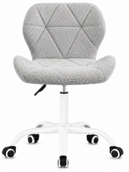 Krzesło obrotowe VASTO OFFICE BARANEK BOUCLE GREY MILK